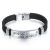 Alloy Faux Leather Geometric Bracelet - WHITE 