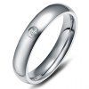 Chic Style Rhinestone Titanium Steel Ring Jewelry For Women - Argent ONE-SIZE