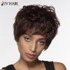 Elégant court réel cheveux naturels Fluffy Curly Siv cheveux capless perruque pour les femmes - 6/99j 