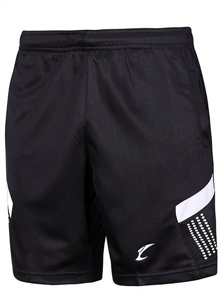 Les hommes s 'Style Sport Color Block rapide Shorts sec - Blanc et Noir M