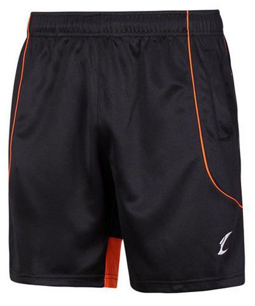Men 's Dry style Sport Impression rapide Gym Shorts - Noir et Orange XL