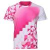 Col rond Quick Dry T-Shirt Men 's  Badminton Formation - Rose 3XL