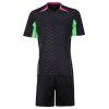 Men 's  Color Block style sport de formation de football Jersey Set (T-Shirt + Shorts) - Noir L