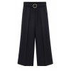 Pantalon Chic Plus Size Wide Leg Pocket design Femmes  's - Noir XL