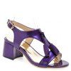 Fashionable Solid Color and Tassels Design Women's Sandals - Violet Foncé 38