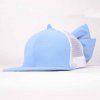 Chic bowknot Décoré Spliced ​​Mesh Baseball Hat pour les femmes - Bleu clair 