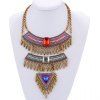 Charme alliage Faux cristal Triangle Bijoux Collier pour les femmes - multicolore 