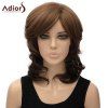 Fluffy Vague synthétique Ladylike Medium Brown Mixed Adiors perruque pour les femmes - multicolore 