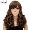 Women 's  Trendy Adiors Curly Longue Bang Side haute température fibre perruque - multicolore 
