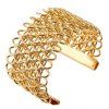 Superbe creux Bracelet d'ouverture Out For Women - d'or 