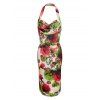 Mode Halter Multicolor Skinny Floral Print Women Dress  's - coloré M