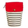 Concise Color Block and Striped Design Women's Clutch Bag - Gris Clair 