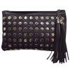 Stylish Tassels and Black Color Design Women's Crossbody Bag - Noir 