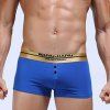 U Pouch Design Bouton d'or Agrémentée Men  's Boxer - Bleu S
