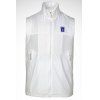 Pied de col Splicing design Badge Zipper Men 's Waistcoat - Blanc XL