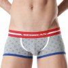 Taille élastique Underwear Color Block Printed Men  's - Gris M