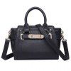 Chic Metal and Solid Color Design Women's Tote Bag - Noir 