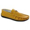 Concise Stitching and PU Leather Design Men's Loafers - Jaune 43