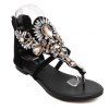 Superbe strass et sandales noires design femmes  's - Noir 38