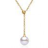 Collier avec pendentif perle Perle Faux - d'or 