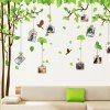 Chic Memory Tree Motif Photo Wall Sticker Pour Chambre Salon Décoration - multicolore 
