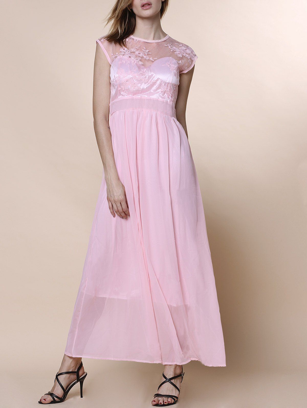 light pink maxi