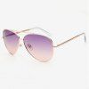 Objectifs Chic Gradient couleur spéciale Cruciform femmes s 'Aviator Sunglasses - Pourpre 