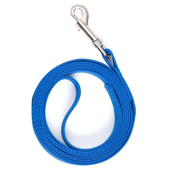 

Simple Solid Color Polyester Extended Dog Pet Leash, Blue