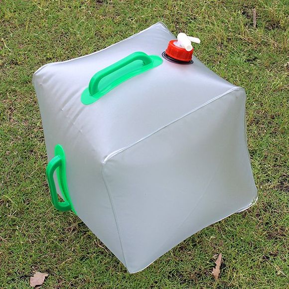 20L de haute qualité Portable Outdoor Survival Camping Supplies Flexible Kettle Compress Bucket - Blanc 