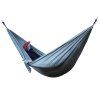 High Quality Portable jardin en plein air Camping Parachute Fabric Solid Color Hammock - Gris 