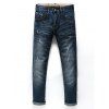 Men 's  Fashion Zip Fly Jambes droites recadrée Jeans - Gris Noir 31