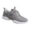 Stylish Lace-Up and Breathable Design Men's Athletic Shoes - Gris 42