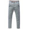 Men's Fashion Mid-Rised Zip Fly Solid Color Pants - Gris 31