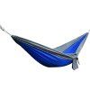 Haute qualité Portable camping en plein air jardin Parachute Tissu Couleur Matching Hammock - Bleu Saphir 