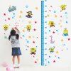 Mode Motif bricolage Spongebob et Mesure de hauteur Stickers muraux Pour les enfants - multicolore 