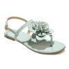 Talon plat Casual and Sandals Flower Design Femmes  's - Vert clair 38
