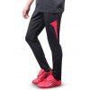 Pantalon de formation de l 'homme  taille élastique Imprimé Zipper - Rouge et Noir S