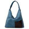 Casual Splicing and Canvas Design Women's Shoulder Bag - Pers 