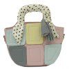 Patchwork Sweet and Color Block design Femmes  's sac fourre-tout - Rose 