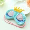 Chic Travel Nap Cartoon Crown Long Eyelashes Eyeshade Sleep Mask - BLUE 