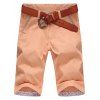 Casual Taille Plus jambe droite Zipper Fly imprimé floral Shorts pour hommes - Orange Rose 30