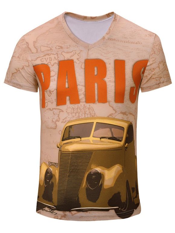 Car Casual Imprimé Men  's manches courtes T-shirt - Complexion S