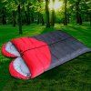 Motif Coeur Portable Moistureproof Waterproof Double Camping Sac de couchage - Rouge 