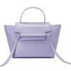 Laconic Solid Color and Strap Design Women's Tote Bag - Violet clair 