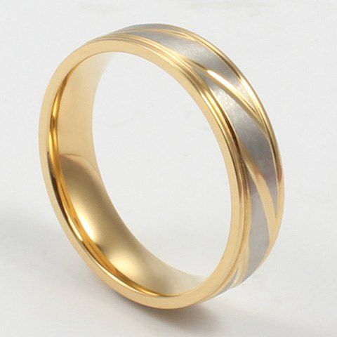 

ONE PIECE Simple Gold Plated Alloy Geometirc Women's Ring, Golden