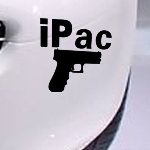 2018 Casual Waterproof Gun Pattern Car Sticker For Automotive