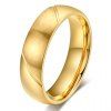 Simple Gold Plated Rhinestone Men's Ring - d'or 