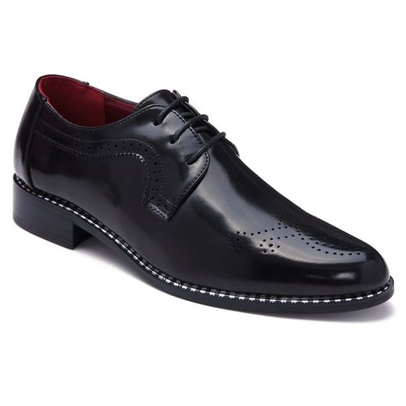 Chaussures formelles mode Gravure et Noir Couleur Conception Hommes  's - Noir 40