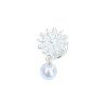 Elegant Faux Pearl Snowflake Brooch For Women - Argent 