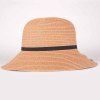 Summer Chic Black Lace-Up Sun-Resistant Women's Straw Hat - Kaki 